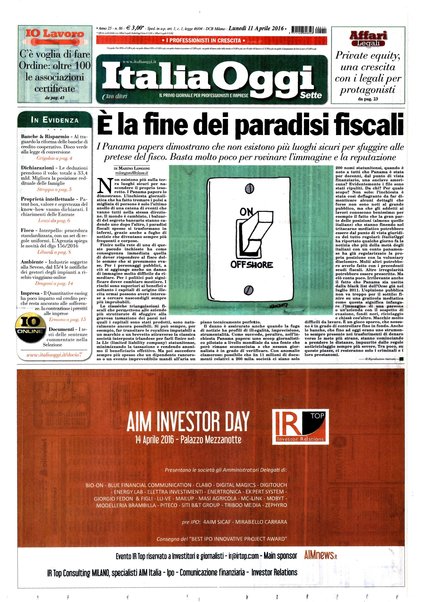 Italia oggi : quotidiano di economia finanza e politica